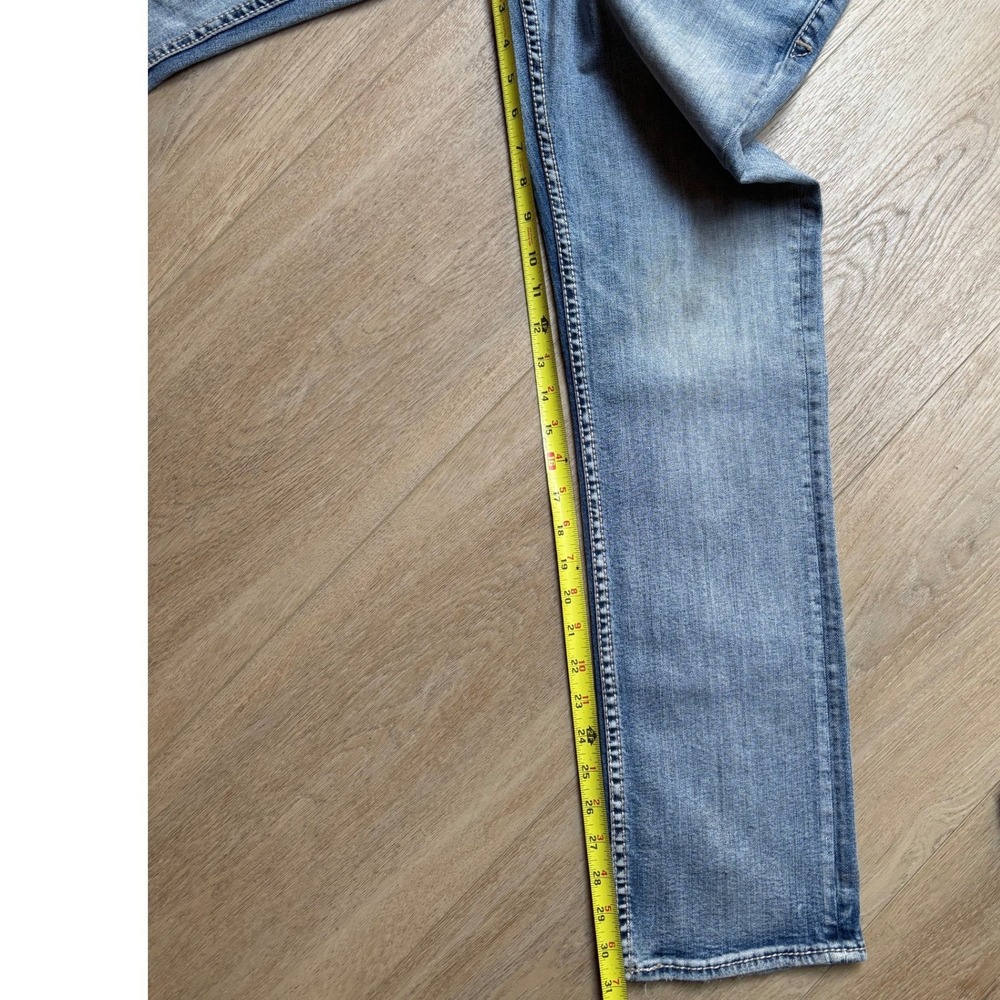 BKE JAKE Straight Leg Jeans Mens Medium Wash Denim Blue Stretch Pants 5-Pocket - Picture 4 of 9